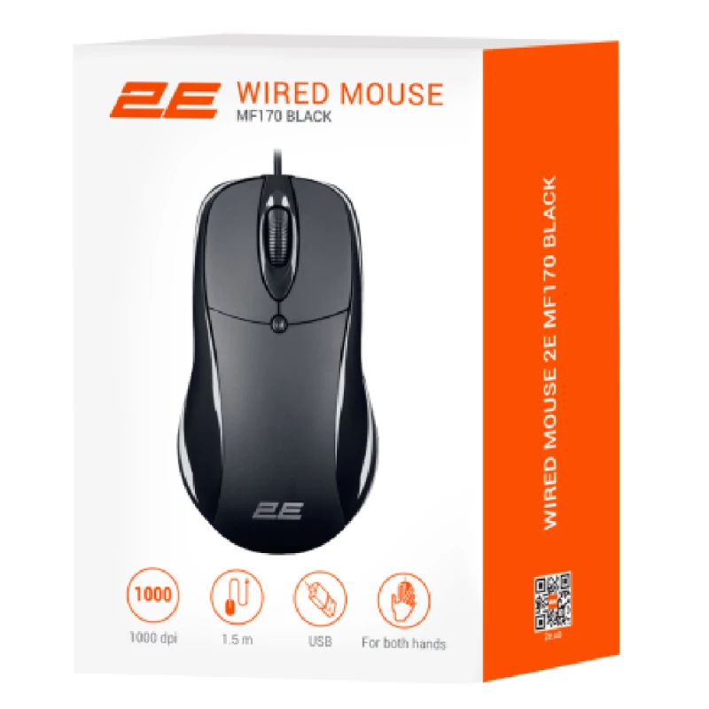Mouse 2E Mf170 Usb Black