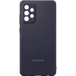 Qoruyucu örtük Samsung A72 Silicone Cover Black EF-PA725TBEGRU