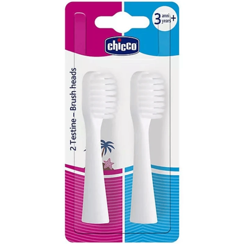 Насадки для электрической зубной щетки Chicco 3+ 00008546100000 (2 шт)