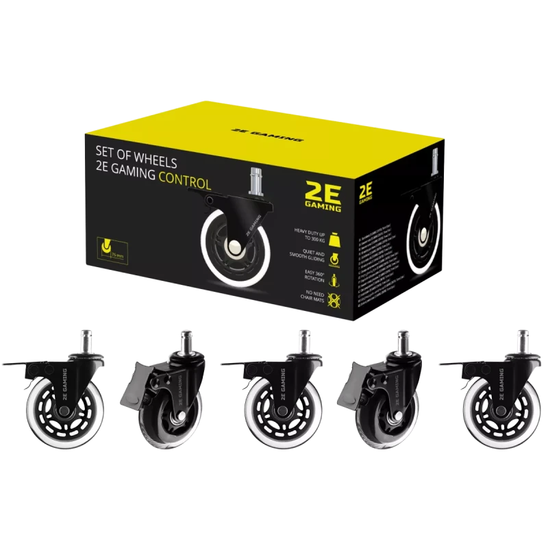 2E Gaming Set of wheels Clear / 2E-GWH-002-CL