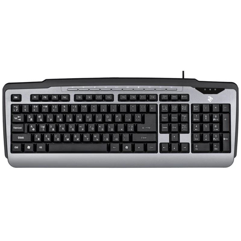 Klaviatura 2E KM1010 USB Black