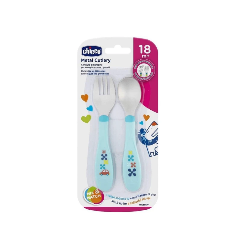 Uşaq üçün çəngəl-qaşıq dəsti Chicco 00016102200000