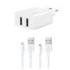 Ttec SmartCharger Duo 3.1A+Lightning and Micro USB Cable / 2SCS21DB