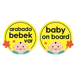 BabyJem maşın üçün yan şüşə yazısı / 8699206310949