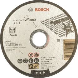 Kəsmə disk Bosch Standart İnox 125mm  (2608603171)