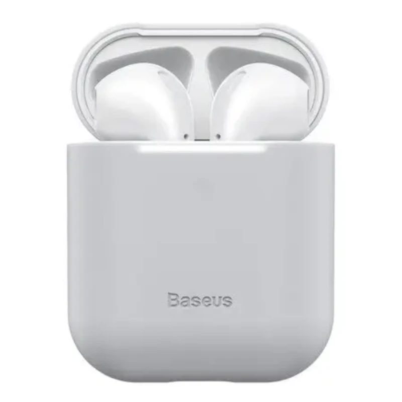 Силиконовый чехол Baseus Airpods 1/2 Grey Wiappod-Bzog