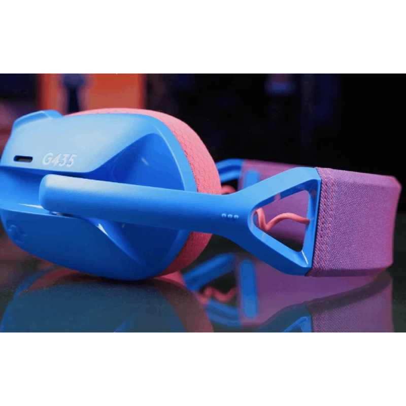 Игровые наушники Logitech G435 Lightspeed Gaming Blue / 981-001061