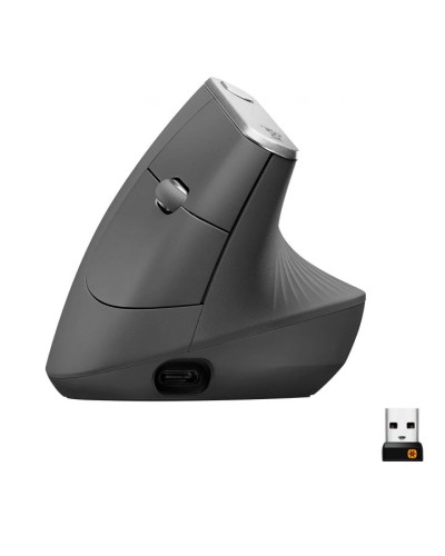 Logitech MX Vertical Advanced Ergonomic Mouse – Graphite – 2.4GHz / Bluetooth