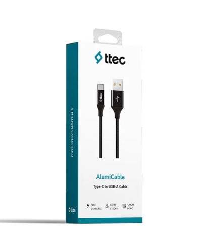 Kabel Ttec AlumiCable Type-C 2.0 Charge/Data Cable Black / 2DK18S