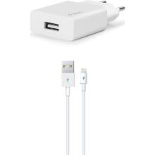 Ttec SmartCharger Travel Charger 2.1A Lightning Cable White / 2SCS20LB