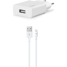 Ttec SmartCharger Travel Charger 2.1A Lightning Cable White / 2SCS20LB