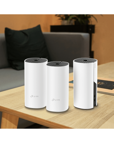Router TP-Link Deco M4 3-Pack AC1200 Whole Home Mesh Wi-Fi System