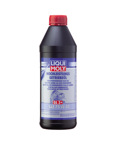 Sürətlər qutusu üçün yağ Liqui Moly Hochleistungs-Getriebeöl GL3+ SAE 75W-80 7584/4427 1 lt