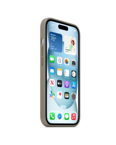 Qoruyucu örtük iPhone 15 Silicone W/MagSafe Clay MT0Q3ZM/A