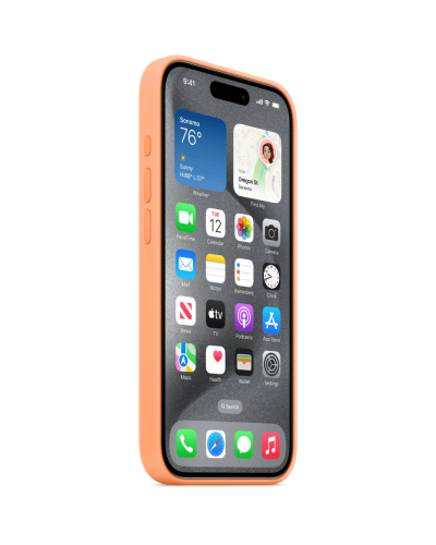 Qoruyucu örtük iPhone 15 Pro W/MagSafe Orange Sorbet MT1H3ZM/A
