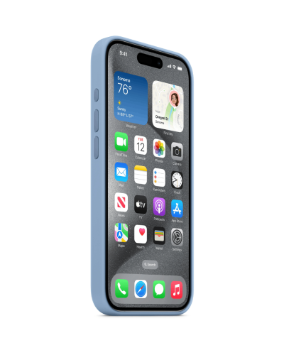 Qoruyucu örtük iPhone 15 Pro W/MagSafe Winter Blue MT1L3ZM/A