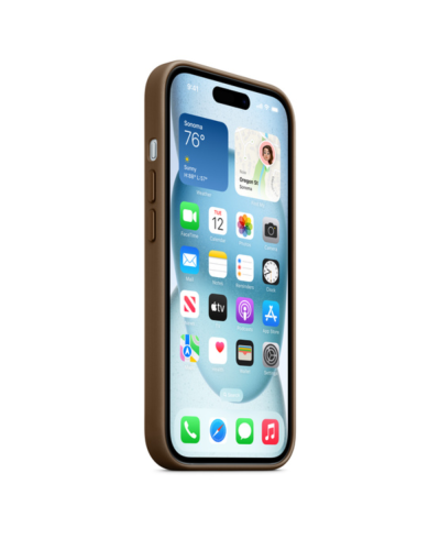 Qoruyucu örtük iPhone 15 FineWoven W/MagSafe Taupe MT3C3ZM/A