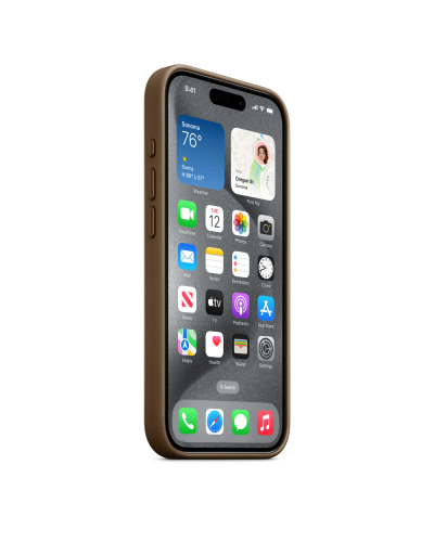 Qoruyucu örtük iPhone 15 Pro FineWoven W/MagSafe Taupe MT4J3ZM/A
