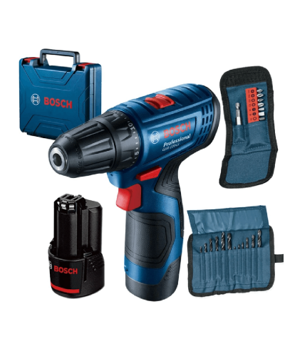 Drel-şurup bağlayan Bosch GSR 120 Li (SET+2X2.0)