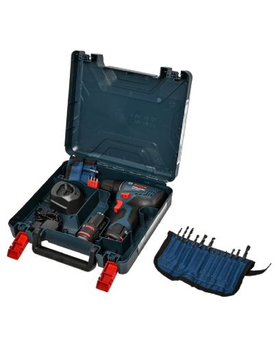 Drel-şurup bağlayan Bosch GSR 120 Li (SET+2X2.0)