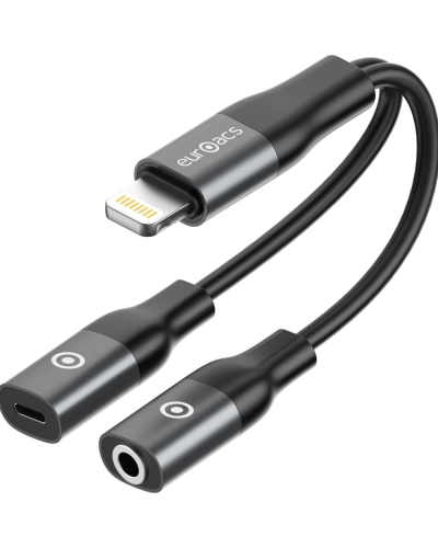 Euroacs Adapter Lightning to Lightning+AUX / EU-P354