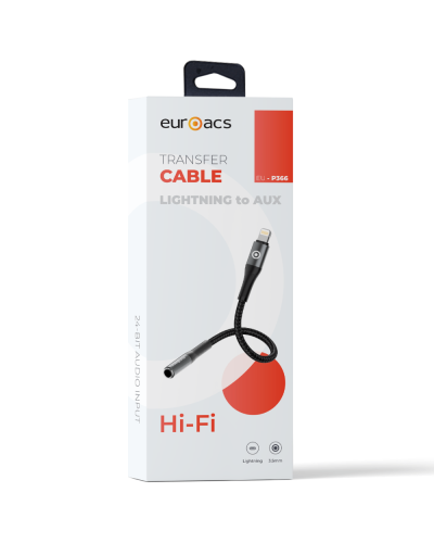 Euroacs adapter lightning to AUX / EU-P366