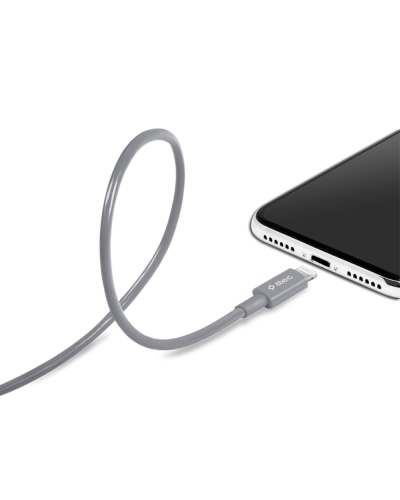 TTEC Lightning USB Charge/Data Cable Gray 2DK7508GR
