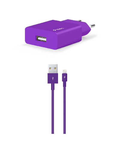 Ttec Smartcharger Travel Charger 2.1a Lightning Cable Purple  / 2SCS20LMR