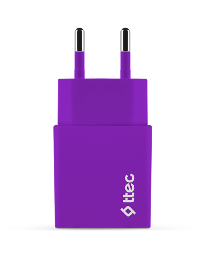 Ttec Smartcharger Travel Charger 2.1a Lightning Cable Purple  / 2SCS20LMR