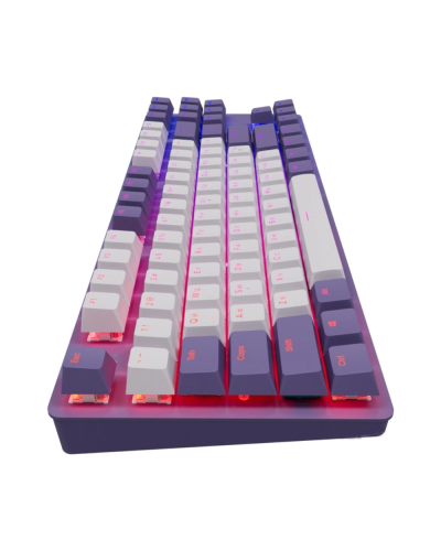 Klaviatura Dark Project One KD87A ENG/ RU Violet/ White/  G3MS Sapphire / DPO-KD-87A-400300-GMT