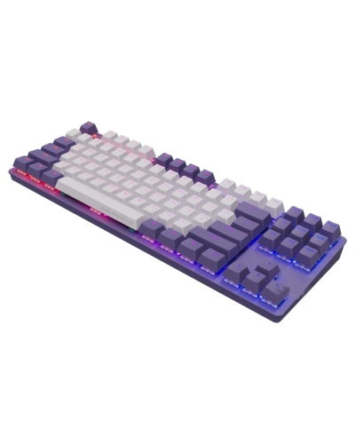 Klaviatura Dark Project One KD87A ENG/ RU Violet/ White/  G3MS Sapphire / DPO-KD-87A-400300-GMT
