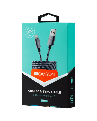 Canyon Lightning USB Cable Dark Gray / CNE-CFI3DG