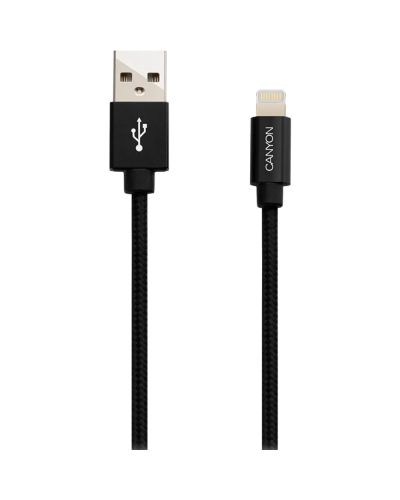 Canyon Cable Usb To Lightning 1m Mfi-3 Black / CNS-MFIC3B