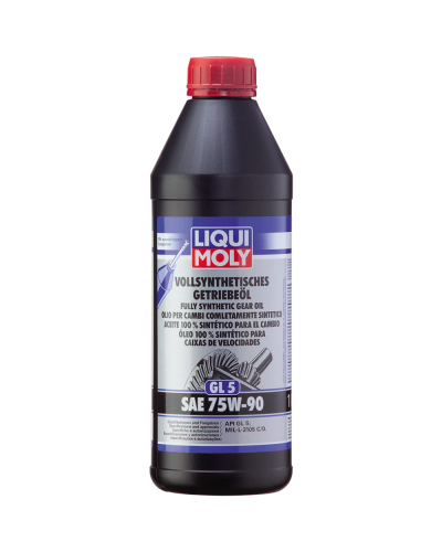 Sürətlər qutusu üçün yağ Liqui Mol Vollsynthetisches Getriebeöl GL5 SAE 75W-90 1414 1 lt