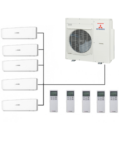 Multi-split xarici blok Mitsubishi SCM100ZM-W(R32)5port