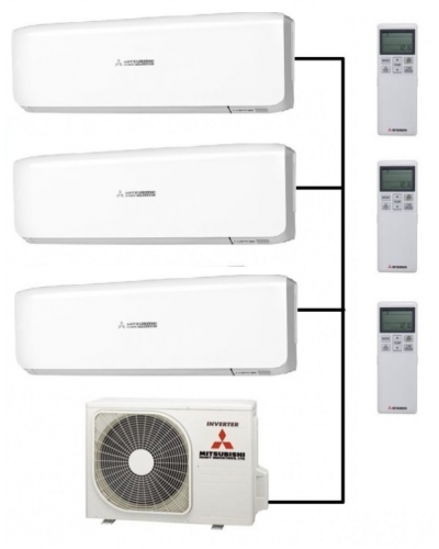 Multi-Split Xarici Blok Mitsubishi SCM60ZS-W(R32)3Port
