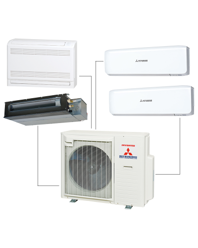 Multi-split Xarici blok Mitsubishi SCM80ZS-W(R32)4port