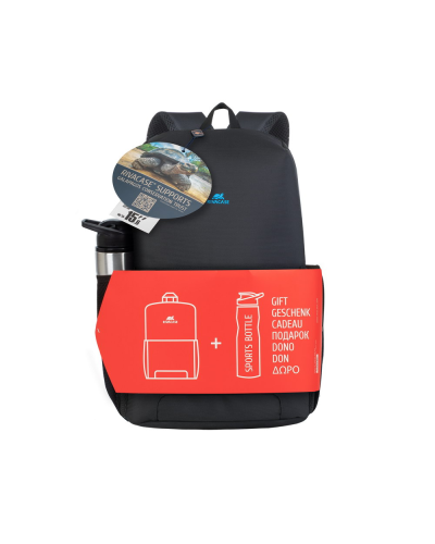 Bel çantası Rivacase 8068 Black 15.6” + Bottle