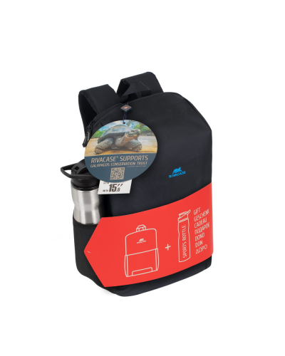 Bel çantası Rivacase 8068 Black 15.6” + Bottle