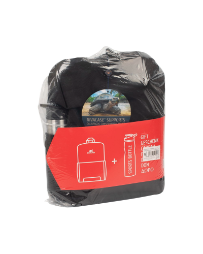 Bel çantası Rivacase 8068 Black 15.6” + Bottle