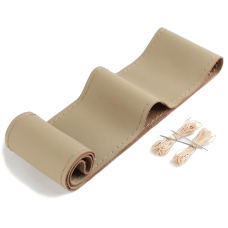 Car Steering Wheel Covers 38cm Plain Style / Beige
