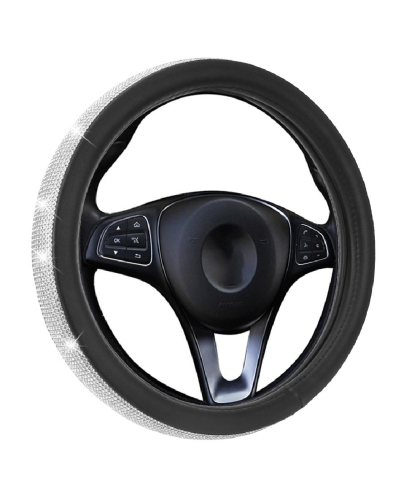 Car Steering Wheel Covers Crystal Diamond Design 38 cm