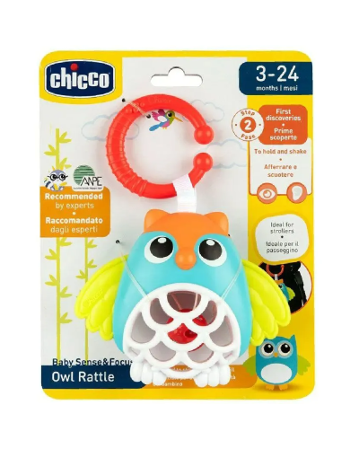 Chicco uşaq arabası üçün asma oyuncaq bayquş / 00011590000000