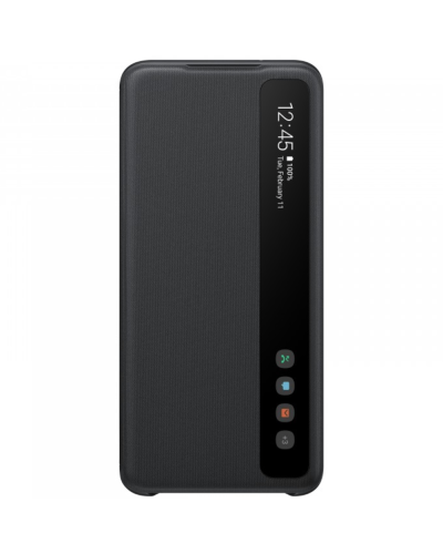 Qoruyucu örtük Samsung S20 Clear View Cover Black EF-ZG980CBEGRU