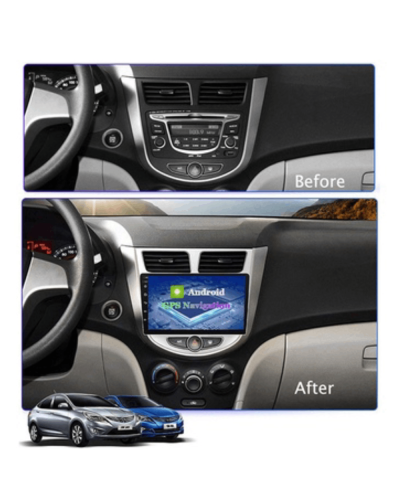 IFEE Android Car Monitor DSP & Carplay 2/32 GB Hyundai Accent 2012-2017