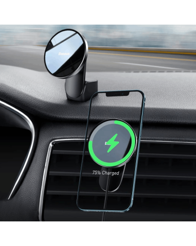 Big Car Mount Wireless Charger Black / WXJN-01