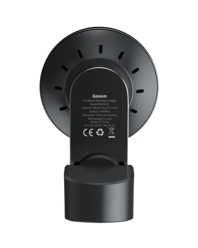 Big Car Mount Wireless Charger Black / WXJN-01