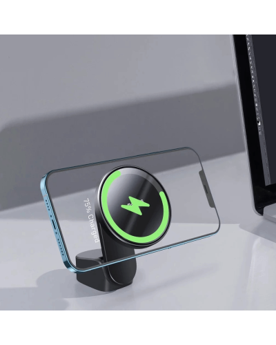 Big Car Mount Wireless Charger Black / WXJN-01