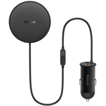 Baseus CW01 Magnetic Wireless Car Charger 40W (15W + USB-A 25W) Black / SUCX040001