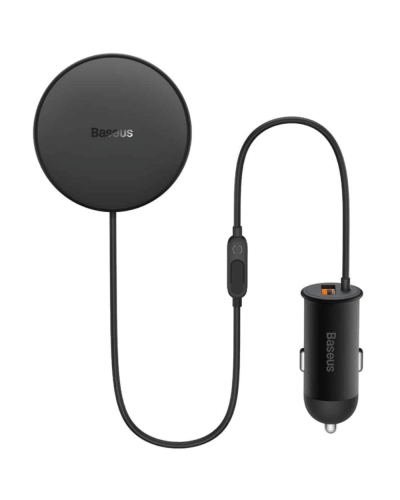 Baseus CW01 Magnetic Wireless Car Charger 40W (15W + USB-A 25W) Black / SUCX040001